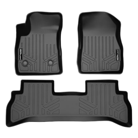 Smartliner SA0511-B0511 2 Row Floor Mats Liner Set for 2020-2022 Buick Encore GX, Black SA0511/B0511